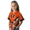 Cincinnati Bengals Hawaiian Shirt � Customized Floral Chevron Orange, Casual Button Down For Men & Women
