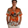 Cleveland Browns Hawaiian Shirt � Customized Tropical Canoe Brown, Casual Button Down For Men & Women