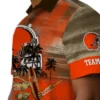 Cleveland Browns Hawaiian Shirt � Customized Tropical Canoe Brown, Casual Button Down For Men & Women