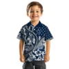 Dallas Cowboys Hawaiian Shirt - Personalized Baseball Floral Customized Floral Wave Blue White Aloha Shirt