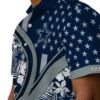 Dallas Cowboys Hawaiian Shirt - Personalized Baseball Floral Customized Floral Wave Blue White Aloha Shirt