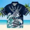 Dallas Cowboys Hawaiian Shirt - Personalized Baseball Floral Customized Surfing Skeleton Aloha Shirt