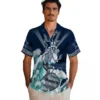 Dallas Cowboys Hawaiian Shirt - Personalized Baseball Floral Customized Surfing Skeleton Aloha Shirt