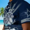 Dallas Cowboys Hawaiian Shirt - Personalized Baseball Floral Customized Surfing Skeleton Aloha Shirt