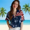 Dallas Cowboys Hawaiian Shirt - Personalized Baseball Floral Customized Us Flag Hibiscus Aloha Shirt