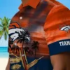 Denver Broncos Hawaiian Shirt - Personalized Baseball Floral Customized Tropical Canoe Orange Aloha Shirt