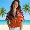 Denver Broncos Hawaiian Shirt - Personalized Baseball Floral Customized Us Flag Hibiscus Aloha Shirt