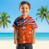 Denver Broncos Hawaiian Shirt - Personalized Baseball Floral Customized Us Flag Hibiscus Aloha Shirt