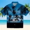 Detroit Lions Hawaiian Shirt - Customized Sunset Scene Blue Black Aloha Shirt
