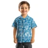 Detroit Lions Hawaiian Shirt - Customized Tribal Stripes Blue White Aloha Shirt