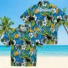 Detroit Lions Hawaiian Shirt - Customized Tropical Toucan Blue Green Aloha Shirt