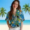 Detroit Lions Hawaiian Shirt - Customized Tropical Toucan Blue Green Aloha Shirt