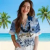 Indianapolis Colts Hawaiian Shirt - Customized Tropical Canoe Blue Aloha Shirt