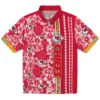 Kansas City Chiefs Hawaiian Shirt - Personalized Baseball Floral Customized Hibiscus Arrows Aloha Shirt