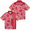 Kansas City Chiefs Hawaiian Shirt - Personalized Baseball Floral Customized Hibiscus Arrows Aloha Shirt