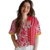 Kansas City Chiefs Hawaiian Shirt - Personalized Baseball Floral Customized Hibiscus Arrows Aloha Shirt