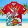 Kansas City Chiefs Hawaiian Shirt - Personalized Baseball Floral Customized Surfing Skeleton Aloha Shirt