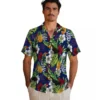 New York Giants Hawaiian Shirt - Customized Tropical Toucan Blue Green Aloha Shirt