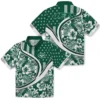 New York Jets Hawaiian Shirt - Customized Floral Wave Green White Aloha Shirt