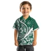 New York Jets Hawaiian Shirt - Customized Floral Wave Green White Aloha Shirt