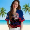 New York Yankees Hawaiian Shirt - Customized Sunset Pattern Navy Black Aloha Shirt