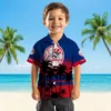 New York Yankees Hawaiian Shirt - Customized Sunset Pattern Navy Black Aloha Shirt