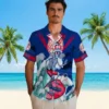 New York Yankees Hawaiian Shirt - Customized Surfing Skeleton Navy Blue Aloha Shirt
