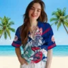 New York Yankees Hawaiian Shirt - Customized Surfing Skeleton Navy Blue Aloha Shirt