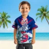 New York Yankees Hawaiian Shirt - Customized Surfing Skeleton Navy Blue Aloha Shirt