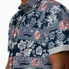 New York Yankees Hawaiian Shirt - Customized Tribal Stripes Navy White Aloha Shirt