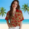 San Francisco 49ers Hawaiian Shirt - Customized Botanical Print Gold Aloha Shirt
