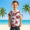San Francisco 49ers Hawaiian Shirt - Customized Botanical Theme Red White Aloha Shirt