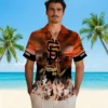 San Francisco Giants Hawaiian Shirt - Customized Tropical Canoe Orange Aloha Shirt