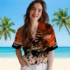 San Francisco Giants Hawaiian Shirt - Customized Tropical Canoe Orange Aloha Shirt