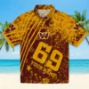 Washington Commanders Hawaiian Shirt - Customized Star Stripes Burgundy Aloha Shirt