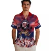 Washington Nationals Hawaiian Shirt - Customized Tropical Canoe Red Aloha Shirt