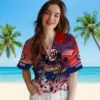 Washington Nationals Hawaiian Shirt - Customized Tropical Canoe Red Aloha Shirt