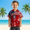 Washington Nationals Hawaiian Shirt - Customized Us Flag Hibiscus Red Aloha Shirt