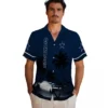 Dallas Cowboys Hawaiian Shirt - Personalized Baseball Floral Beach Sunset Blue Black Aloha Shirt