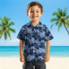 Dallas Cowboys Hawaiian Shirt - Personalized Baseball Floral Coastal Palms Blue Aloha Shirt