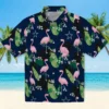 Dallas Cowboys Hawaiian Shirt - Personalized Baseball Floral Flamingo Leaf Motif Blue Aloha Shirt