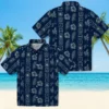 Dallas Cowboys Hawaiian Shirt - Personalized Baseball Floral Framed Floral Blue Aloha Shirt