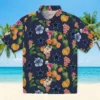 Dallas Cowboys Hawaiian Shirt - Personalized Baseball Floral Hibiscus And Fruit Navy Blue Aloha Shirt