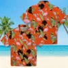 Denver Broncos Hawaiian Shirt - Personalized Baseball Floral Flamingo Leaves Orange Aloha Shirt