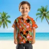 Denver Broncos Hawaiian Shirt - Personalized Baseball Floral Flamingo Leaves Orange Aloha Shirt