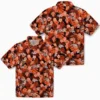 Denver Broncos Hawaiian Shirt - Personalized Baseball Floral Pineapple Orange Aloha Shirt