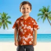Denver Broncos Hawaiian Shirt - Personalized Baseball Floral Hibiscus Clusters Orange Aloha Shirt