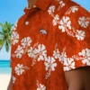 Denver Broncos Hawaiian Shirt - Personalized Baseball Floral Hibiscus Clusters Orange Aloha Shirt