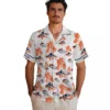 Denver Broncos Hawaiian Shirt - Personalized Baseball Floral Palm Island Print Orange White Aloha Shirt