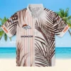 Denver Broncos Hawaiian Shirt - Personalized Baseball Floral Palm Stripes Black White Aloha Shirt